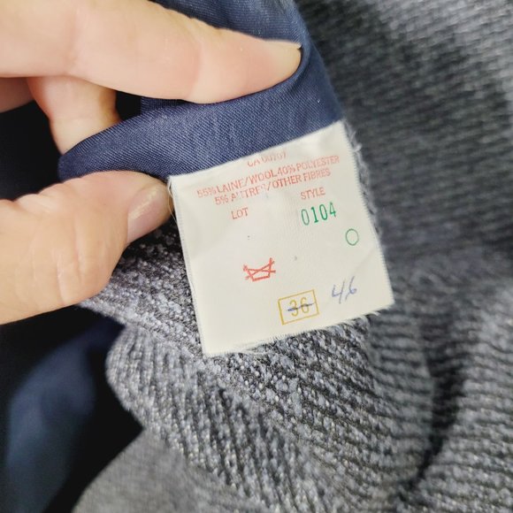 Vetements De Sports MaNis Vintage Wool Blend Blazer Jacket Academia Granpa - Picture 5 of 12